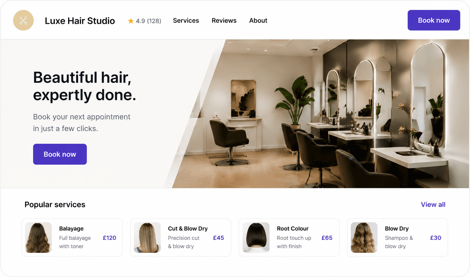Bello storefront preview
